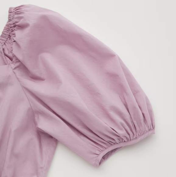 Uniqlo Cotton Cropped Short Sleeve Blouse NWT - Picture 3 of 9